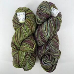 Good Karma Farms Little Monsters‎ 60% Wool 40% Alpaca 2 Skeins 420 Yards Green